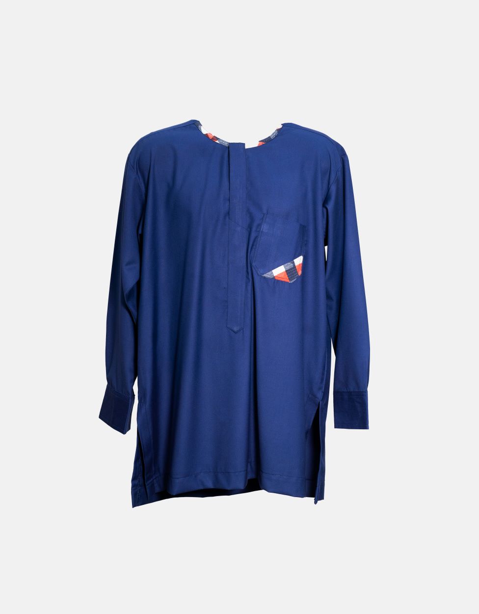 TBC Royal Blu Accented Patched Pocket African Senator