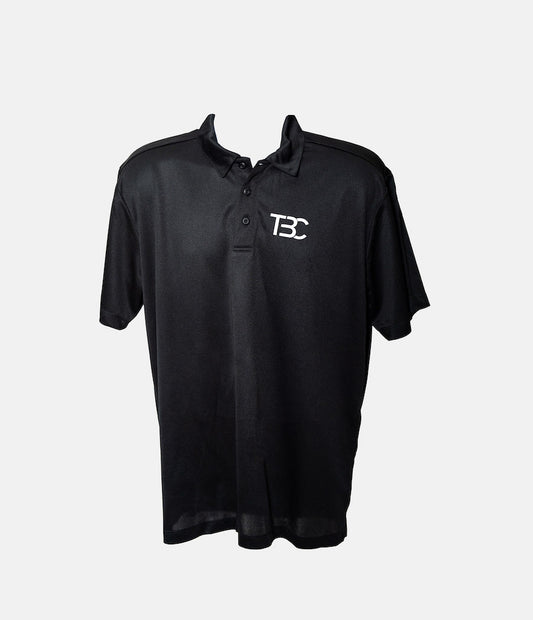 TBC-1 Men's Breathable Golf Polo Shirt (Black)