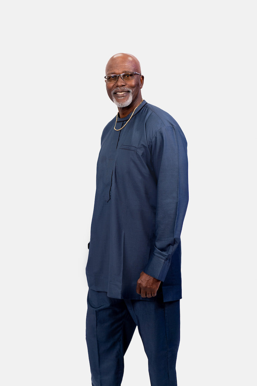 Tarkwa Men's Collared Henley Outfit