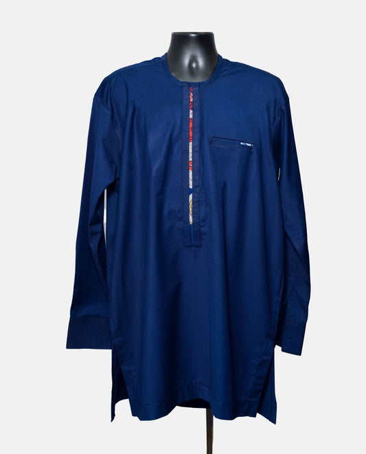 TBC Long-Sleeve Navy Blue African Senator