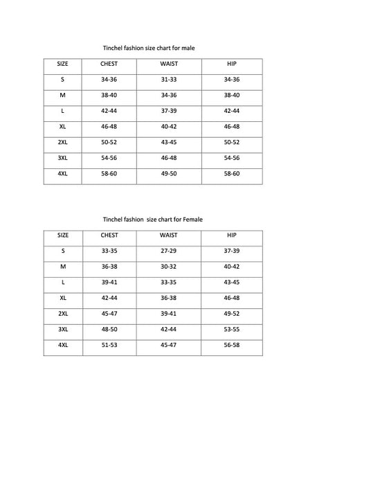 Clothing Chart